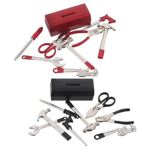 UPKOCH 2 Sätze Miniaturwerkzeug-Set mit Hammer Schraubendreher Zange Schraubenschlüssel für Puppenhaus Miniaturreparatur Dollhouse Crafting Zubehör UPKOCH 2 Sätze Miniaturwerkzeug-Set mit Hammer Schraubendreher Zange Schraubenschlüssel für Puppenhaus Miniaturreparatur Dollhouse Crafting Zubehör von UPKOCH