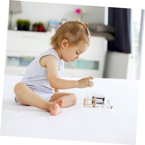UPKOCH 2 Sätze Puppenhaus Miniatur Testrohre Mini Labor Zubehör Micro Röhrchen Dekoration für Mini Haus Modell Basteln von UPKOCH