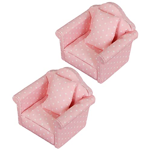 UPKOCH 2 Sätze Puppenstubensofa für kinderspielzeug Kinderzimmer-Dekoration spielsachen für Geburtstagsgeschenk für Mini-Sofa Miniatur-Couch Stoff Rosa UPKOCH 2 Sätze Puppenstubensofa für kinderspielzeug Kinderzimmer-Dekoration spielsachen für Geburtstagsgeschenk für Mini-Sofa Miniatur-Couch Stoff Rosa von UPKOCH