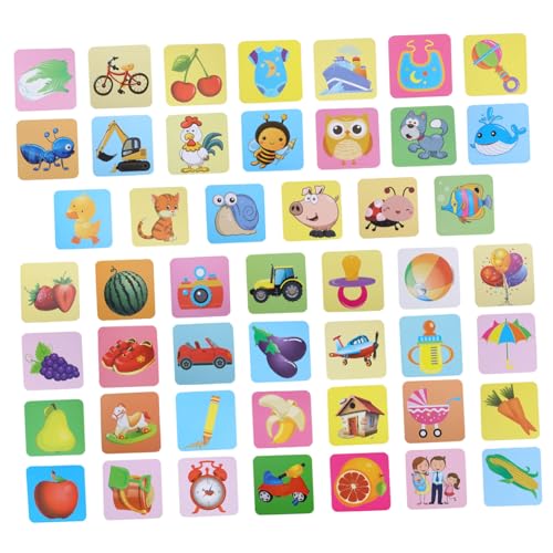 UPKOCH 2 Sätze Reizkarte Bildkarten Für Kinder Visuelle Karten - -weiß-Spielzeug Lernkarten -weiß-Flash-Karten Für Babys Babybuch Kleinkind Papier Puzzle Farbkarte von UPKOCH