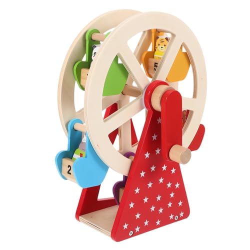 UPKOCH 2 Sätze Riesenrad Holz fokussiert interaktive Spiele Feinmotorikspielzeug interessantes Kinderspielzeug Puzzlematte Modelle lustiges Kinderspielzeug rotierendes Kinderspielzeug von UPKOCH