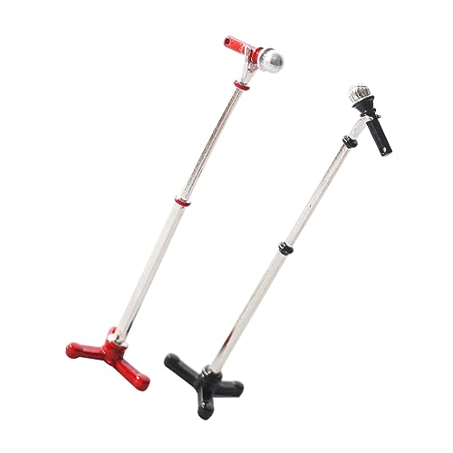 UPKOCH 2 Sätze Standmikrofon Mini-mikrofon-Modell Mini-mikrofon- Mini Puppenhaus Zubehör Mikrofon Kleine Mikrofonverzierung Kleines Mikrofonmodell Legierung von UPKOCH