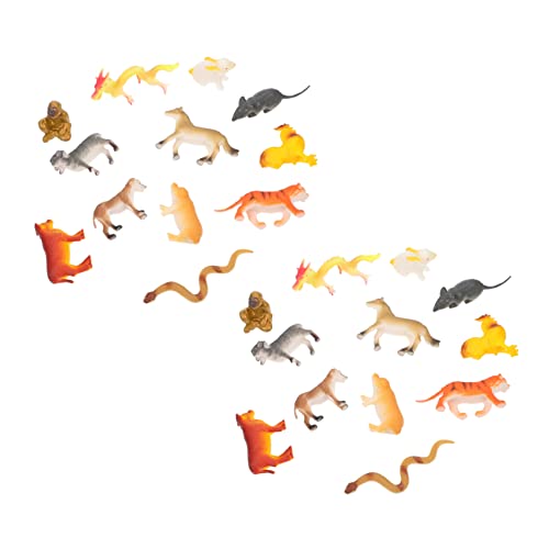 UPKOCH Tierkreiszeichen-Modell-Set – Simulationsspielzeug – Lernspiele Für Kinder – Sicherer Kunststoff – 2-teilig von UPKOCH