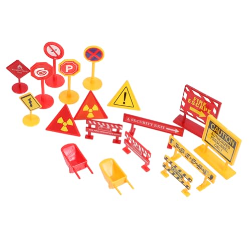 UPKOCH 2 Sätze Transportspielzeug verkehrsschilder straßenschilder Verkehrsschilder für Kinderzimmer Straßenspielzeug Blau Frühpädagogisches Ampelspielzeug Abs von UPKOCH