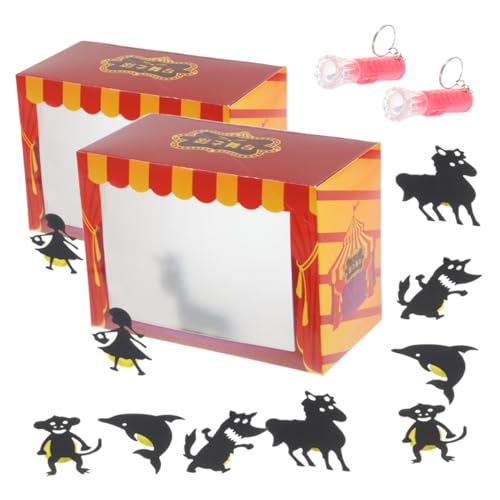UPKOCH 2 Satz DIY Schattenpuppentheater Set für Interaktives Puppenspiel Bastelset Kreativität und Vorstellungskraft mit Zufälliger Taschenlampenfarbe für Fantasievolle Aktivitäten UPKOCH 2 Satz DIY Schattenpuppentheater Set für Interaktives Puppenspiel Bastelset Kreativität und Vorstellungskraft mit Zufälliger Taschenlampenfarbe für Fantasievolle Aktivitäten von UPKOCH