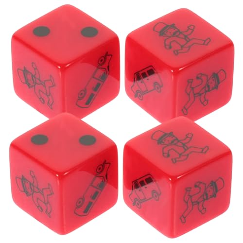 UPKOCH 2 Satz Große Würfel für Brettspiele Praktische Mehrzweck Spielwürfel mit Glatter Oberfläche und Abgerundeten Ecken Geeignet für Gesellschaftsspiele Familien und Freundesrunden von UPKOCH