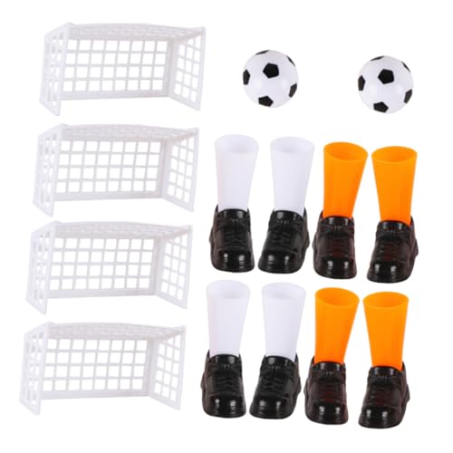 UPKOCH 2 Satz Mini-Finger-fußballspielzeug Tortenaufsatz Mit Fußball Fingerfußballspiel Fußball-actionfiguren Fußball-strumpffüller Mini-tischfußball Passendes Plastik von UPKOCH