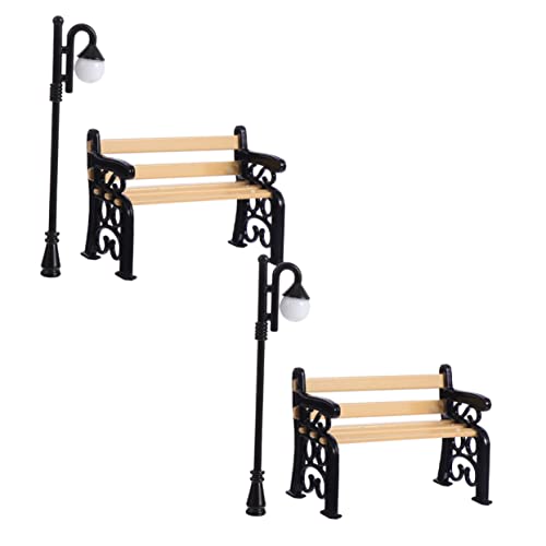 UPKOCH 2 Set 4 Teiliges Puppenhaus Miniatur Parkbank Solarleuchten Für Den Außenbereich DIY Miniatur Puppenhaus Bausatz Puppenhaus Straßenlaterne Mini Straßenlaterne Miniatur UPKOCH 2 Set 4 Teiliges Puppenhaus Miniatur Parkbank Solarleuchten Für Den Außenbereich DIY Miniatur Puppenhaus Bausatz Puppenhaus Straßenlaterne Mini Straßenlaterne Miniatur von UPKOCH