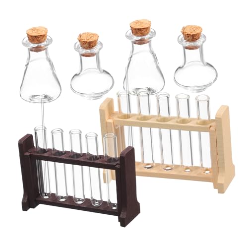UPKOCH 2 Sets Reagenzgläser Miniatur Schmuck Holz Glas Miniatur Puppenhaus Zubehör Farbige Kleine Zaubergläser UPKOCH 2 Sets Reagenzgläser Miniatur Schmuck Holz Glas Miniatur Puppenhaus Zubehör Farbige Kleine Zaubergläser von UPKOCH
