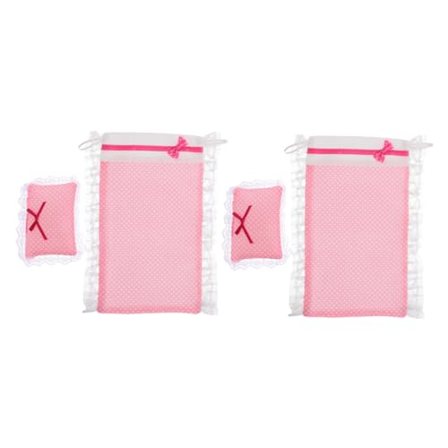UPKOCH 2 Sets Set Puppenhaus Bettwäsche Kissen Decken Puppenbetten Bettwäsche Möbelzubehör Puppenhaus Bettzubehör Puppenzubehör Puppenbettwäsche Schlafzimmerzubehör Rosa Stoff UPKOCH 2 Sets Set Puppenhaus Bettwäsche Kissen Decken Puppenbetten Bettwäsche Möbelzubehör Puppenhaus Bettzubehör Puppenzubehör Puppenbettwäsche Schlafzimmerzubehör Rosa Stoff von UPKOCH