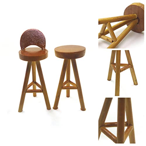 UPKOCH 2 Stück 112 Puppenhaus Zubehör Hochfuß Holz Stuhl shöne bescherung für kinderknallzeug dekoring Kid Toys Puppenmöbel Simulierter Stuhl Mini-Stuhl-Modell Bambus UPKOCH 2 Stück 112 Puppenhaus Zubehör Hochfuß Holz Stuhl shöne bescherung für kinderknallzeug dekoring Kid Toys Puppenmöbel Simulierter Stuhl Mini-Stuhl-Modell Bambus von UPKOCH