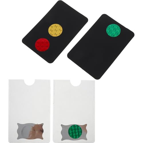 UPKOCH 2 Stück Ampel Wechselkarten Kinderspielzeug Mystery Ampel Leuchtendes Für Streich Halloween Spiele Party Kartenspiele Spielzeugkarten PVC von UPKOCH