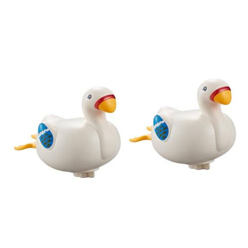 UPKOCH 2 Stück Cartoon Badewannenspielzeug Aufziehbare Badeente und Schwimmendes Wassertier für Kleinkinder Lustiges Badespielzeug für Jungen für Badewanne und Pool von UPKOCH