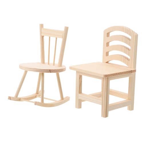 UPKOCH 2 Stück DIY Miniatur-schaukelstuhl Für Kinder, Puppenhausmöbel Aus Holz, Modell, Kleiner Stuhl Für Die Kreativität Der Kinder, Ideal Für Den Einsatz Zu Hause in Der Schule UPKOCH 2 Stück DIY Miniatur-schaukelstuhl Für Kinder, Puppenhausmöbel Aus Holz, Modell, Kleiner Stuhl Für Die Kreativität Der Kinder, Ideal Für Den Einsatz Zu Hause in Der Schule von UPKOCH