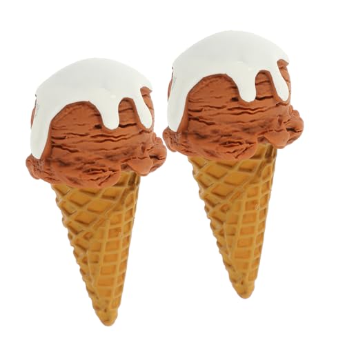 UPKOCH 2 Stück Eismodell Gefälschte Eiswaffel Eisspielzeug Gefälschte Eiscreme-Requisite Eiscreme -kegelprobe Eiscremedekorationen Simulations-Dessert- Klein Harz UPKOCH 2 Stück Eismodell Gefälschte Eiswaffel Eisspielzeug Gefälschte Eiscreme-Requisite Eiscreme -kegelprobe Eiscremedekorationen Simulations-Dessert- Klein Harz von UPKOCH