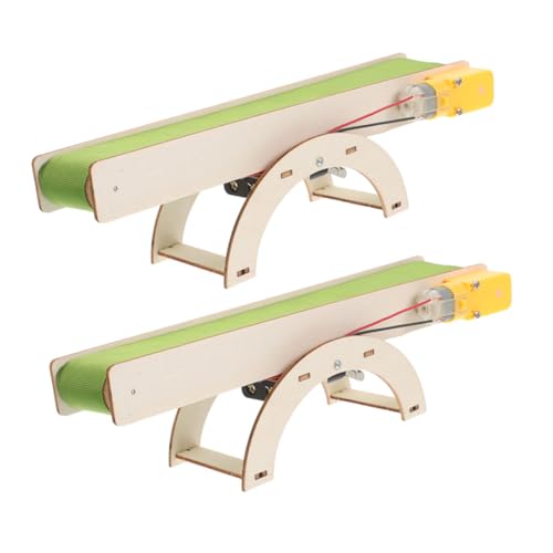 UPKOCH 2 Stück Elektrisches Transportband DIY Bausatz Robustes Bruchfestes Modell für Grundschüler Tragbares Lernspielzeug zur Vermittlung von Förderbandmechanik und Elektrotechnik für UPKOCH 2 Stück Elektrisches Transportband DIY Bausatz Robustes Bruchfestes Modell für Grundschüler Tragbares Lernspielzeug zur Vermittlung von Förderbandmechanik und Elektrotechnik für von UPKOCH