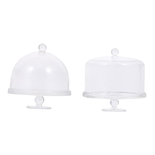 UPKOCH 2 Stück Essens Und Spielzubehör Kinderspielzeug Babypuppenspielzeug Mini Puppenhauszubehör Puppenhausminiaturen Mini Zeug Mini Tortenständer Dessert von UPKOCH
