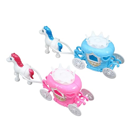 UPKOCH 2 Stück Fantasiekutsche In Kürbisautoform Und Mädchenspielhaus Spielzeugkutsche Basteln Kinderspielzeug Desktop Kürbiskutsche Kürbiskutschenfiguren Aus Kunststoff von UPKOCH