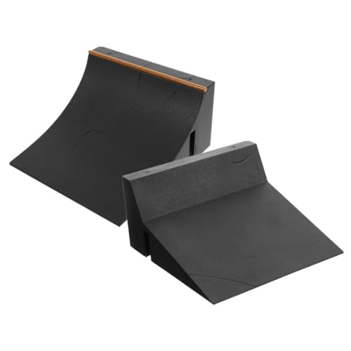 UPKOCH 2 Stück Finger Skateboard Ramp Robuste Kunststoffteile für Fingerboard Park Zubehör DIY Trainingsspielzeug für Fingerskateboard Rampe Kit von UPKOCH