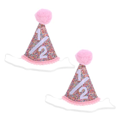 UPKOCH 2 Stück Geburtstagshüte mit Glitzer Halbes Jahr Krone Partyhut für Jungen und Mädchen für Babyfotos und Feierlichkeiten Bequem und Leicht für Ganzen Tag UPKOCH 2 Stück Geburtstagshüte mit Glitzer Halbes Jahr Krone Partyhut für Jungen und Mädchen für Babyfotos und Feierlichkeiten Bequem und Leicht für Ganzen Tag von UPKOCH