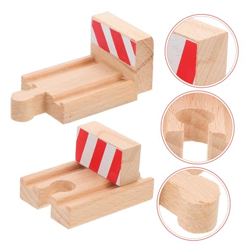 UPKOCH 2 Stück Gleiszubehör Bahngleis Zug klassisches Eisenbahnspielzeug Züge Schienen Eisenbahn-Haltegleis- Gleisspielzeug für Holz Beige UPKOCH 2 Stück Gleiszubehör Bahngleis Zug klassisches Eisenbahnspielzeug Züge Schienen Eisenbahn-Haltegleis- Gleisspielzeug für Holz Beige von UPKOCH