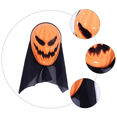 UPKOCH 2 Stück Halloween-kürbismaske Erwachsene Lustig Realistisch Gruselige Maskerade Maske Zombie Maskerademaske Dekorationen Halloween-geistermaske Kostüm Gruseliger Kürbis Pvc Orange von UPKOCH