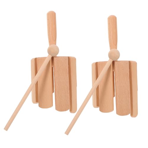 UPKOCH 2 Stück Holz Lerninstrumente Für Rhythmus Achtton Mit Bildung – Musikspielzeug – Solides Ton Orff Montessori Schlägel Für Kleinkinder Frühe Toninstrumente Werkzeuge von UPKOCH