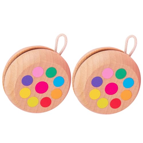 UPKOCH 2 Stück Holz Yo Yo Teilig Holzspielzeug Fingerball Pädagogisch Hand Auge Koordination Training für UPKOCH 2 Stück Holz Yo Yo Teilig Holzspielzeug Fingerball Pädagogisch Hand Auge Koordination Training für von UPKOCH
