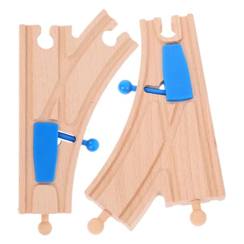 UPKOCH 2 Stück Holzschienen für Holzeisenbahn Kurvenweiche für Kompatible Zugsets für Kleinkinder Fördert Kreativität und Motorische Fähigkeiten UPKOCH 2 Stück Holzschienen für Holzeisenbahn Kurvenweiche für Kompatible Zugsets für Kleinkinder Fördert Kreativität und Motorische Fähigkeiten von UPKOCH