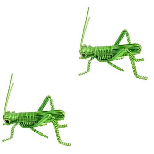 UPKOCH 2 Stück Insektenschmuck Ornamente Insektenfiguren Heuschreckenfigur Insektendekor Schreibtisch Dekoration Animal Figures Simulationsdekoration kleine Figuren Aluminium Green UPKOCH 2 Stück Insektenschmuck Ornamente Insektenfiguren Heuschreckenfigur Insektendekor Schreibtisch Dekoration Animal Figures Simulationsdekoration kleine Figuren Aluminium Green von UPKOCH