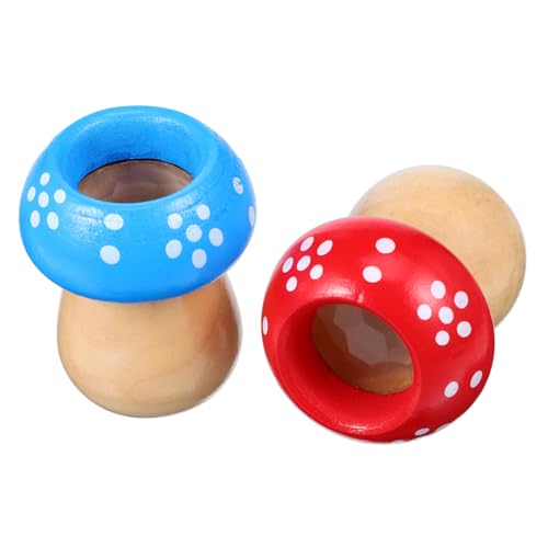 UPKOCH 2 Stück Kaleidoskop Party Playthings Pilzspielzeuggunst in Pilzform Für Partyartikel Kleine Spielsachen Lustiges Hölzern Zufällige Farbe von UPKOCH