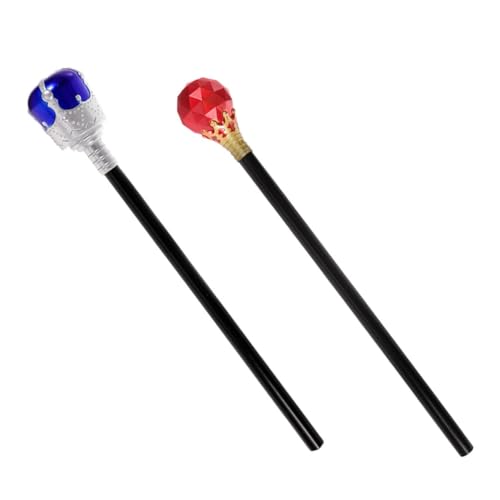UPKOCH 2 Stück Königszepter Zauberstab Leuchtstäbe Quetschspielzeug Streich Zappelspielzeug Kinderspielzeug Halloween Partygeschenke Halloween Kostüme Rollenspiel Kostüm von UPKOCH