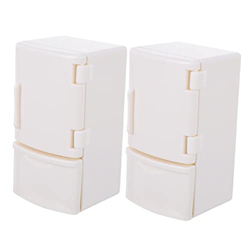 UPKOCH 2 Stücke Miniatur Kühlschrank Modell Mini Schmuck Weiß Kunststoff Für Fotografie Requisiten Jungen Und Mädchen Spielen UPKOCH 2 Stücke Miniatur Kühlschrank Modell Mini Schmuck Weiß Kunststoff Für Fotografie Requisiten Jungen Und Mädchen Spielen von UPKOCH