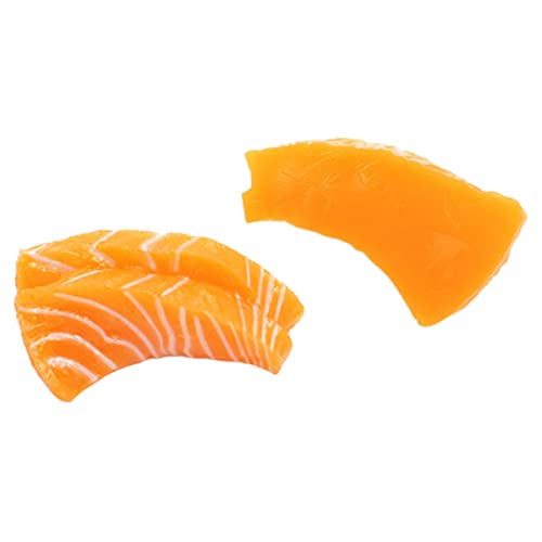 UPKOCH 2 Stück Künstliche Lachsscheiben aus Hochwertigem Realistische Sashimi Modelle für Fotorequisiten Langlebige Kunststoffdekoration für Restaurant Zuhause Kindergarten und UPKOCH 2 Stück Künstliche Lachsscheiben aus Hochwertigem Realistische Sashimi Modelle für Fotorequisiten Langlebige Kunststoffdekoration für Restaurant Zuhause Kindergarten und von UPKOCH