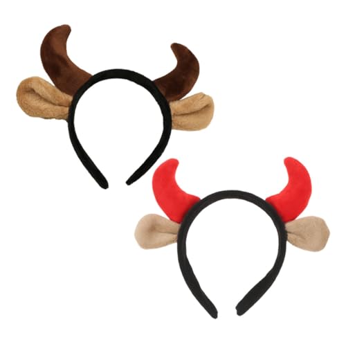 UPKOCH 2 Stück Kuhhörner Stirnband Niedlich Realistisch Angenehm Party Haarreif Ox Horn Cosplay Bühnenauftritt Kostüm Zubehör für Mädchen Jungen UPKOCH 2 Stück Kuhhörner Stirnband Niedlich Realistisch Angenehm Party Haarreif Ox Horn Cosplay Bühnenauftritt Kostüm Zubehör für Mädchen Jungen von UPKOCH