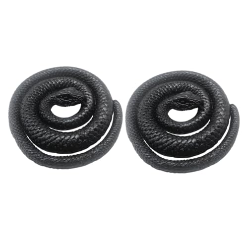 UPKOCH 2 Stück Lifelike Schwarze Gummischlangen Elastisch Flexible Halloween Tischdekoration Requisiten zur Horrorparty und Gartenschreck für Tiere UPKOCH 2 Stück Lifelike Schwarze Gummischlangen Elastisch Flexible Halloween Tischdekoration Requisiten zur Horrorparty und Gartenschreck für Tiere von UPKOCH