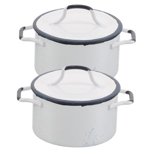 UPKOCH 2 Stück Maßstab Miniatur Weiße Saucepfanne mit Blauer Umrandung für Puppenhaus Dekoration und Miniaturküche Zubehör UPKOCH 2 Stück Maßstab Miniatur Weiße Saucepfanne mit Blauer Umrandung für Puppenhaus Dekoration und Miniaturküche Zubehör von UPKOCH