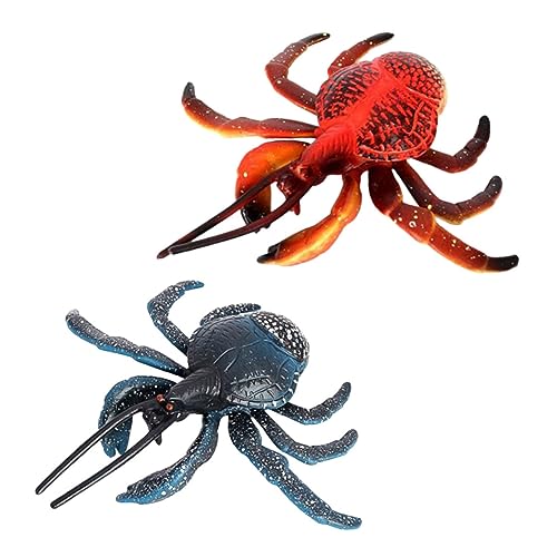 UPKOCH 2 Stück Meerestiermodell Meerestierspielzeug Ozeantiere realistische Krabbe Krabbenmodelle kleines Krabbenmodell Krabbenfigur Krabbendekorationen kleine Krebsfiguren PVC von UPKOCH