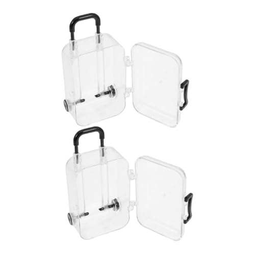 UPKOCH 2stücke Mini Suitcase Storage Box Set Transparente Aufbewahrungsbox Für Mini-Koffer Accessoire Für Hochzeiten Partys Und Reise-Dekorationen Langlebiges Plastikmaterial UPKOCH 2stücke Mini Suitcase Storage Box Set Transparente Aufbewahrungsbox Für Mini-Koffer Accessoire Für Hochzeiten Partys Und Reise-Dekorationen Langlebiges Plastikmaterial von UPKOCH
