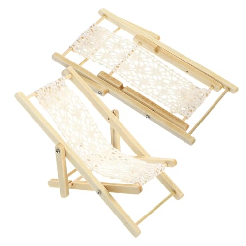 UPKOCH 2stücke Miniatur Holz Liegestuhl Faltbarer Strandstuhl Für Puppenhaus Dekoration Stabil Und Langlebig Für Kinderzimmer Und Mikrolandschaften Spielzeug Für Kreativität Und UPKOCH 2stücke Miniatur Holz Liegestuhl Faltbarer Strandstuhl Für Puppenhaus Dekoration Stabil Und Langlebig Für Kinderzimmer Und Mikrolandschaften Spielzeug Für Kreativität Und von UPKOCH