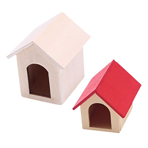 UPKOCH 2 Stück Miniatur Holz Hundehütten Leichte Stabile Puppenhaus Dekorationen für Handliche Realistische Bemalbare Hundehäuser in Rot und Naturholz Fördert Kreativität und Feinmotorik UPKOCH 2 Stück Miniatur Holz Hundehütten Leichte Stabile Puppenhaus Dekorationen für Handliche Realistische Bemalbare Hundehäuser in Rot und Naturholz Fördert Kreativität und Feinmotorik von UPKOCH