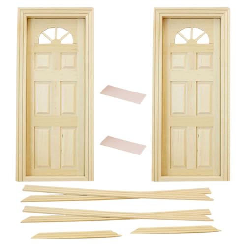UPKOCH 2 Stück Miniatur-puppenhaustür, Unbemalte Holztür, DIY-puppenhausbau, Winzige Tür, Ideal Für Puppenhaus-Wohnzimmer- Oder Schlafzimmerdekoration UPKOCH 2 Stück Miniatur-puppenhaustür, Unbemalte Holztür, DIY-puppenhausbau, Winzige Tür, Ideal Für Puppenhaus-Wohnzimmer- Oder Schlafzimmerdekoration von UPKOCH
