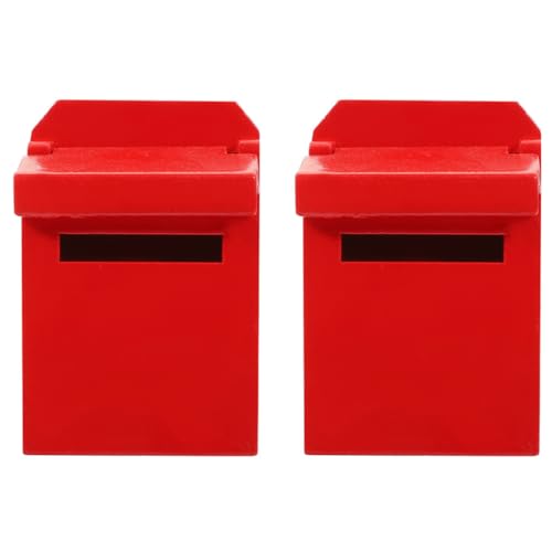 UPKOCH 2 Stück Modell Briefkasten Miniatur Puppenhaus Mailing Kit Behälter Figuren Mini Dekoration Lustige Gartendekoration Mini Möbel Kleines Rotes Holz UPKOCH 2 Stück Modell Briefkasten Miniatur Puppenhaus Mailing Kit Behälter Figuren Mini Dekoration Lustige Gartendekoration Mini Möbel Kleines Rotes Holz von UPKOCH