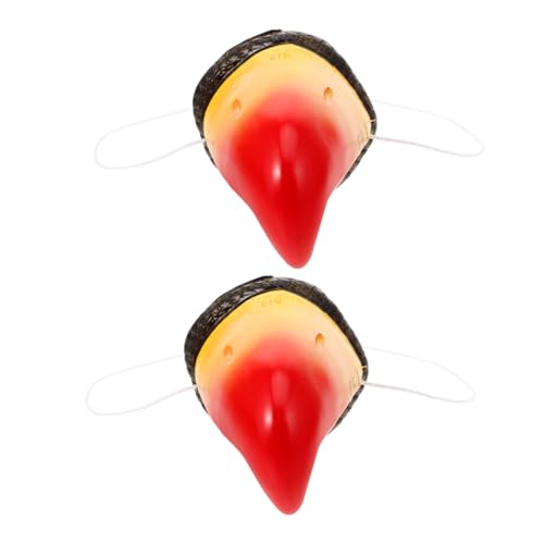 UPKOCH 2 Stück Papageien-Nasendekoration kompakte Papageiennase Schnabel groß Erwachsene Halloween Cosplay-Requisiten Party Tier Zubehör Halloween-Tiernase papageien dekorationen Vinyl UPKOCH 2 Stück Papageien-Nasendekoration kompakte Papageiennase Schnabel groß Erwachsene Halloween Cosplay-Requisiten Party Tier Zubehör Halloween-Tiernase papageien dekorationen Vinyl von UPKOCH