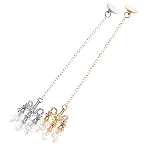 UPKOCH 2 Stück Pendelleuchte mit fünf Köpfen Kronleuchter Wohnzimmer Deckenleuchten hängend kinderspielzeug deko Leuchtmittel Miniatur-Hauslampe Miniatur-Deckenlampenmodell UPKOCH 2 Stück Pendelleuchte mit fünf Köpfen Kronleuchter Wohnzimmer Deckenleuchten hängend kinderspielzeug deko Leuchtmittel Miniatur-Hauslampe Miniatur-Deckenlampenmodell von UPKOCH