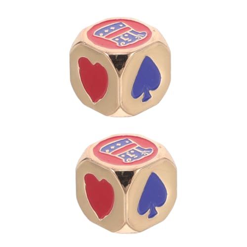 UPKOCH 2 Stück Pokerwürfel Tricky Dice DIY Würfel Lebensmittelentscheidungswürfel Tischspielwürfel Stellenwertwürfel Lebensmittelauswahlwürfel Rollenspielwürfel Coole Würfel von UPKOCH