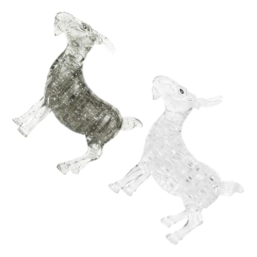 UPKOCH 2 Stück Puzzle Ziegenskulptur Kristallklare Dekorative Ziegenfigur aus Hochwertigem Kunstvoll Verarbeitet Realistische Tierfigur zur Wohnraum Bürodekoration Stilvolles Geschenk UPKOCH 2 Stück Puzzle Ziegenskulptur Kristallklare Dekorative Ziegenfigur aus Hochwertigem Kunstvoll Verarbeitet Realistische Tierfigur zur Wohnraum Bürodekoration Stilvolles Geschenk von UPKOCH