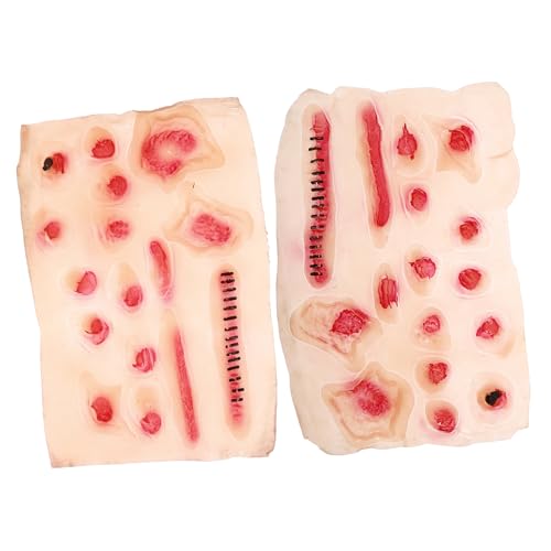 UPKOCH 2 Stück Realistische Halloween Fake Wunden Sticker Narben Aufkleber für Zombie Cosplay Sicher Hautfreundlich Langanhaltend Gruselige Kostümdekoration UPKOCH 2 Stück Realistische Halloween Fake Wunden Sticker Narben Aufkleber für Zombie Cosplay Sicher Hautfreundlich Langanhaltend Gruselige Kostümdekoration von UPKOCH