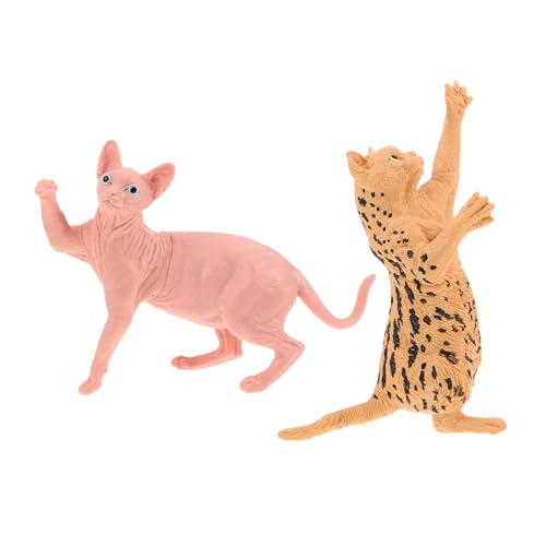 UPKOCH 2 Stück Realistische Katzenfiguren aus Robustem Kunststoff Haarlose und Leoparden-Katzen Modelle Kindgerechte Ungiftige für Dekoration und Kreative Beschäftigung UPKOCH 2 Stück Realistische Katzenfiguren aus Robustem Kunststoff Haarlose und Leoparden-Katzen Modelle Kindgerechte Ungiftige für Dekoration und Kreative Beschäftigung von UPKOCH