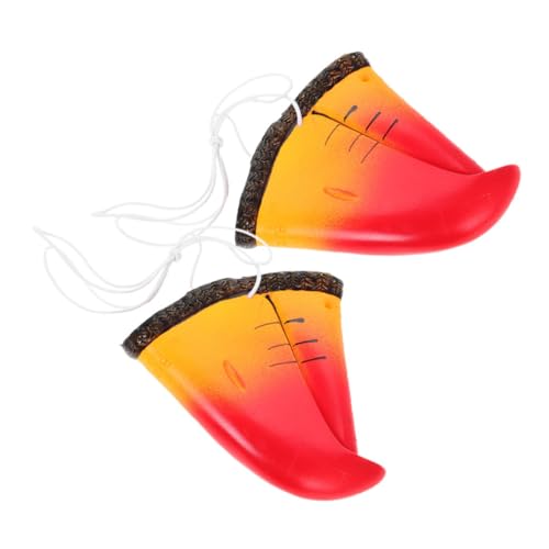 UPKOCH 2 Stück Realistische Papageien Nasen Requisiten Leichte Tierkopf Masken für Erwachsene Detailgetreue Vogelschnabel Dekoration für Halloween Cosplay Party Festival von UPKOCH